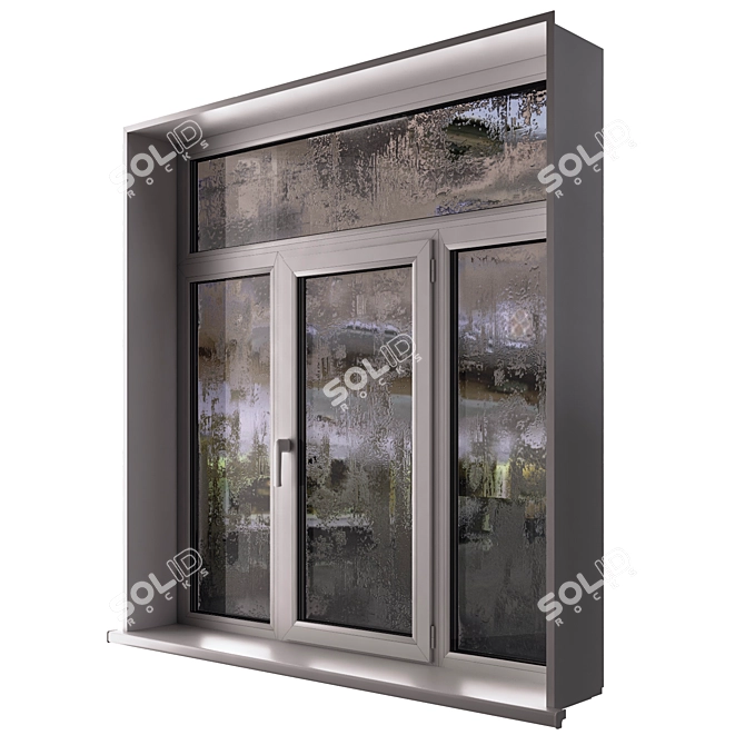 Rain Effect Glass Windows 3D model image 3