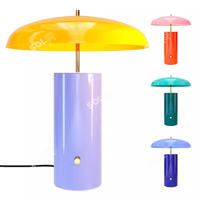 Vibrant Paradise Table Lamp 3D model image 1