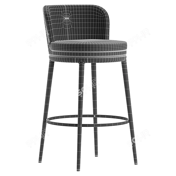 Aster Hicks Modern Barstool Furniture 3D model image 3