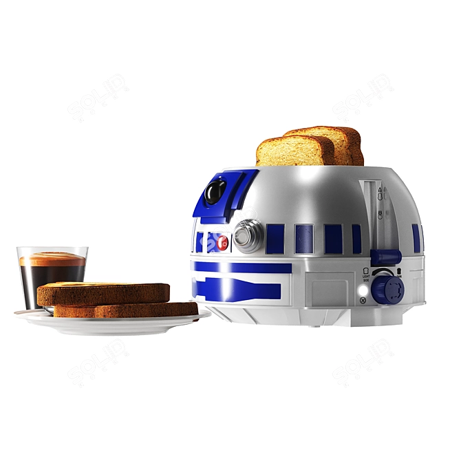 Star Wars R2D2 Toaster: Droid Delight 3D model image 3