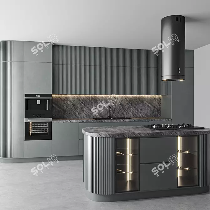  Modern Kitchen 61: 3D Model for 3ds Max 3D model image 3