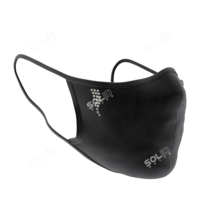 Protective Face Mask (Droplet) 3D model image 1