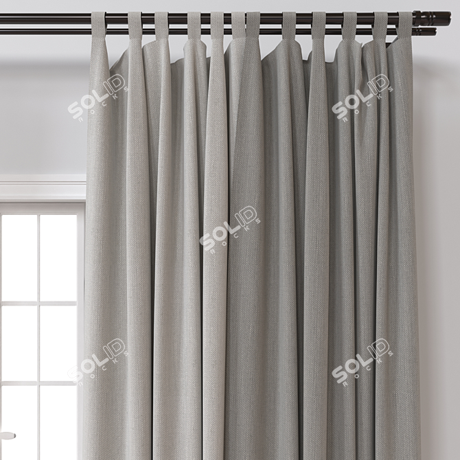 Versatile Curtain 3D Model 3D model image 2