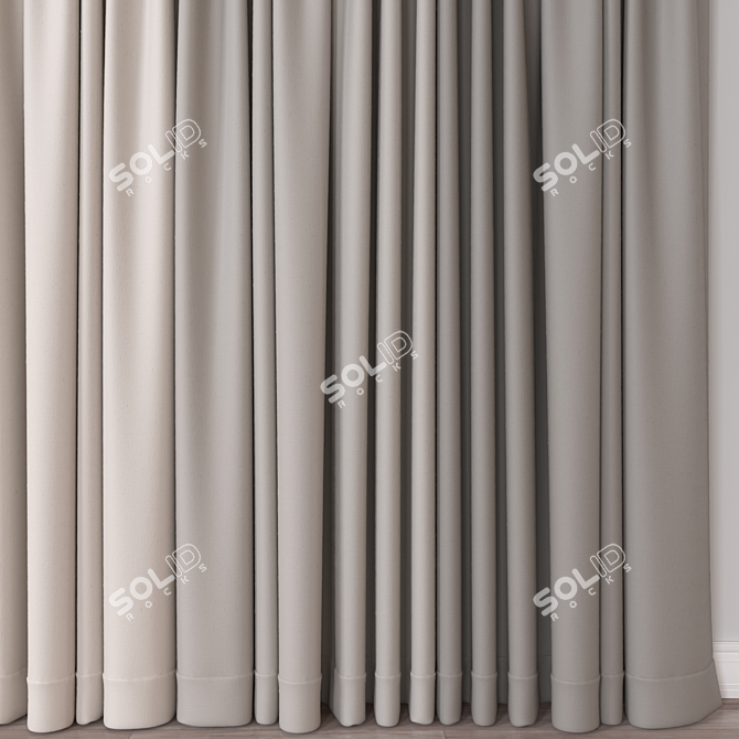 Versatile 3D Curtain Model Mesh 3D model image 3