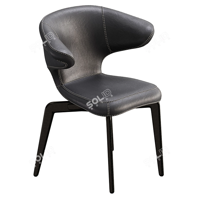 Sleek Munich Chair with Modern Design 3D model image 4