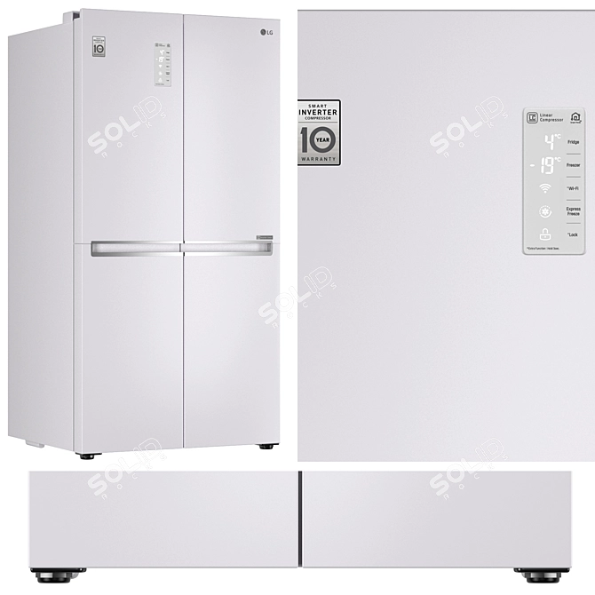 LG Built-In Kitchen Appliances Set 3D model image 2