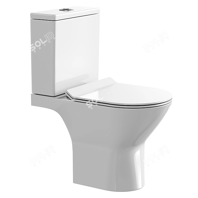 Orans Compact Toilet Set 3D model image 1