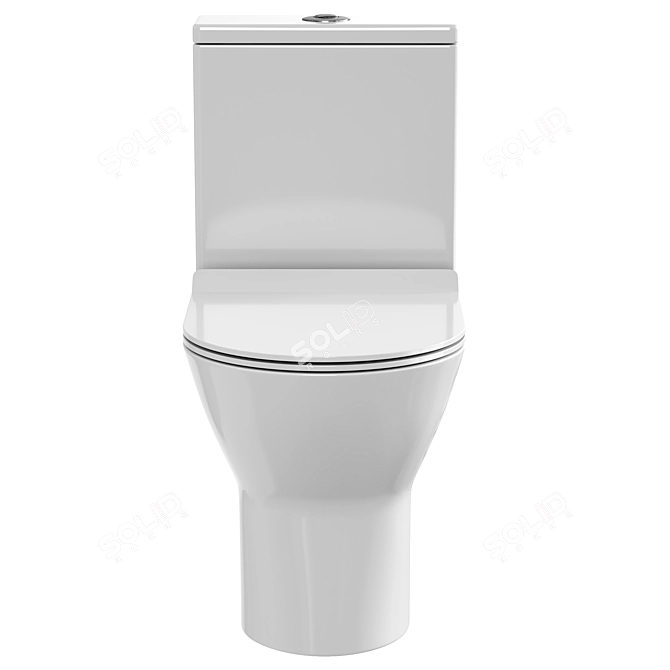 Orans Compact Toilet Set 3D model image 2