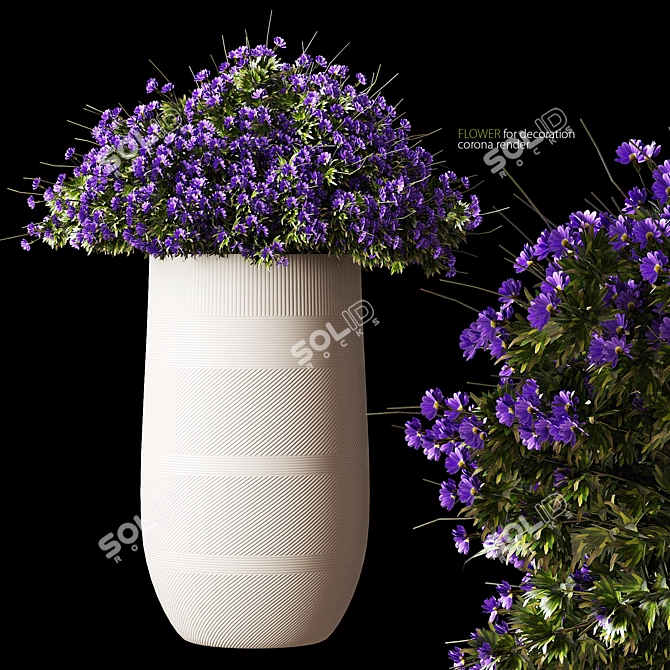 Ergo Graphics Cappuccino Plant Pot 3D model image 1