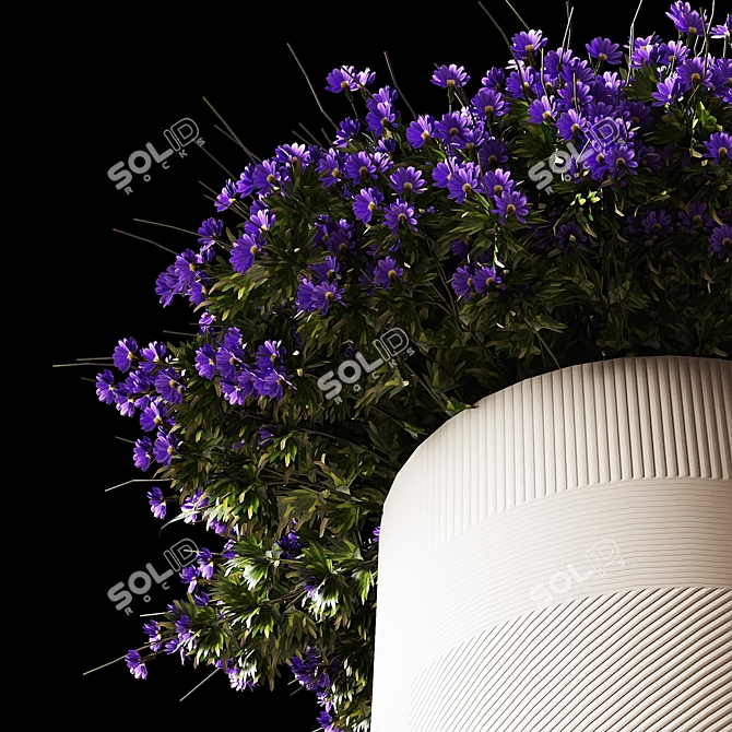 Ergo Graphics Cappuccino Plant Pot 3D model image 3