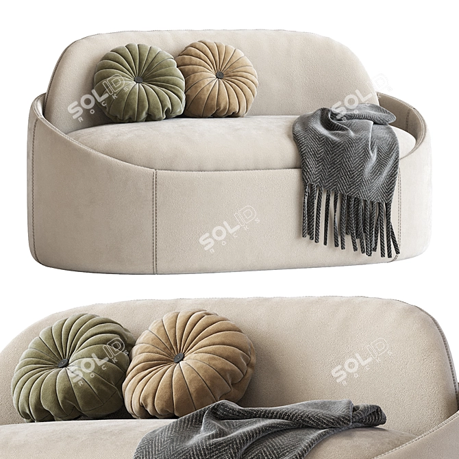 Luxurious Ludovica Mascheroni Eloro Sofa 3D model image 1
