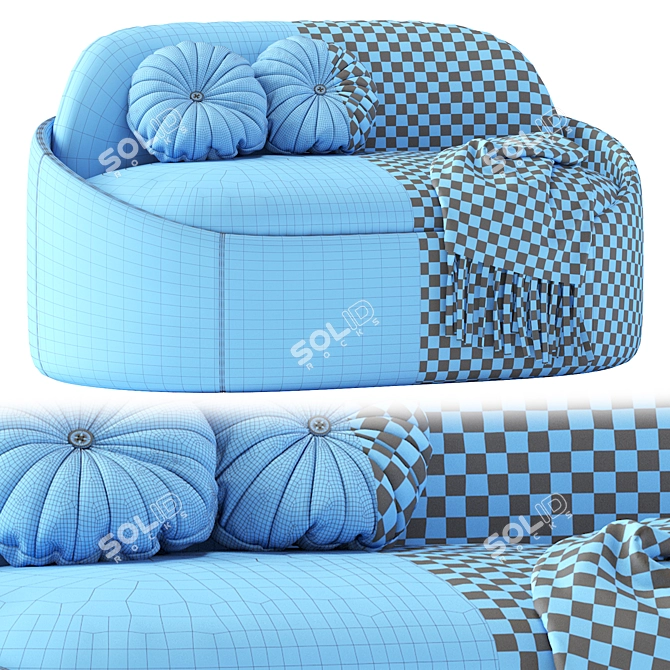 Luxurious Ludovica Mascheroni Eloro Sofa 3D model image 7