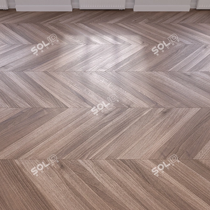 Premium 3D Wood Flooring Model 3D model image 3