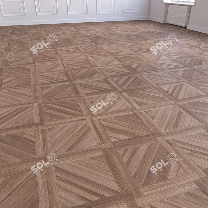 Premium 3D Wood Flooring Model 3D model image 4