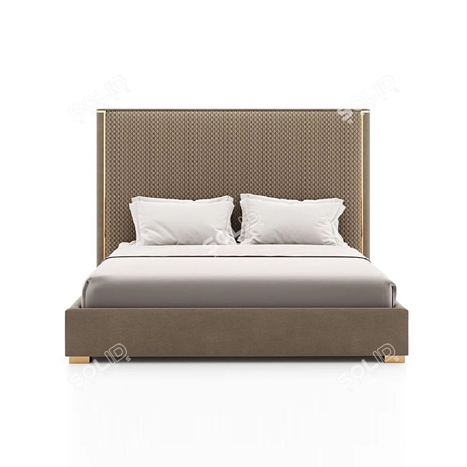 Masterfully Crafted Shell Bed 3D model image 2