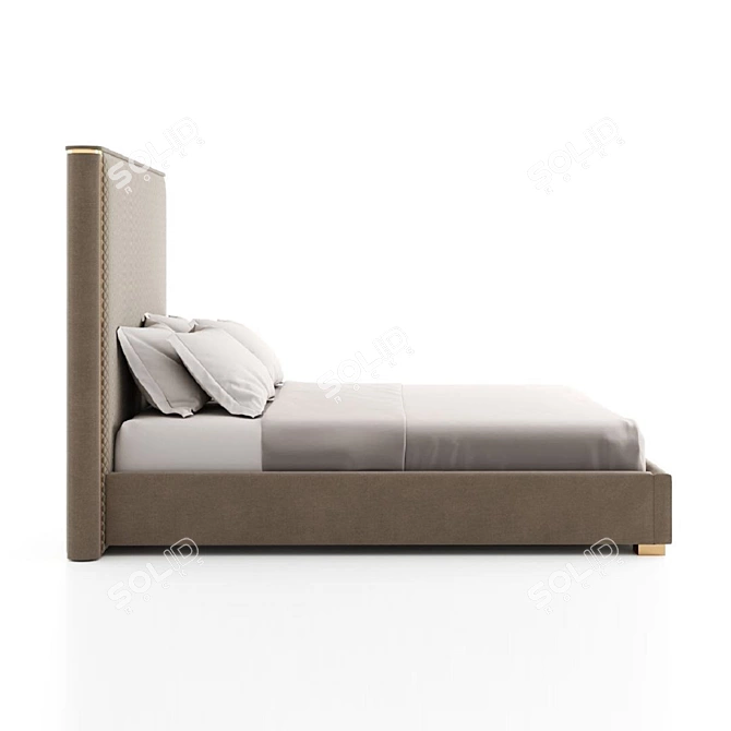 Masterfully Crafted Shell Bed 3D model image 3