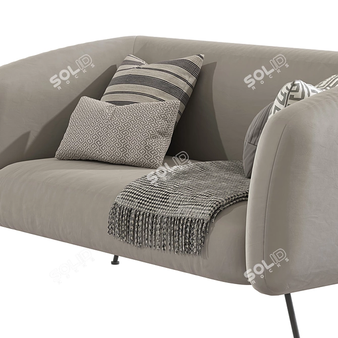Stylish DAVI 31 Modern Sofa 3D model image 3