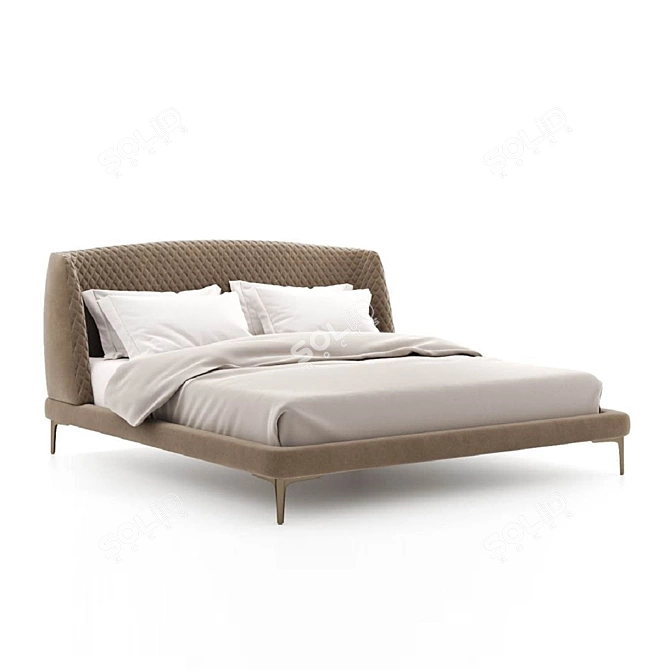 Modern Space Bed 3D model image 1