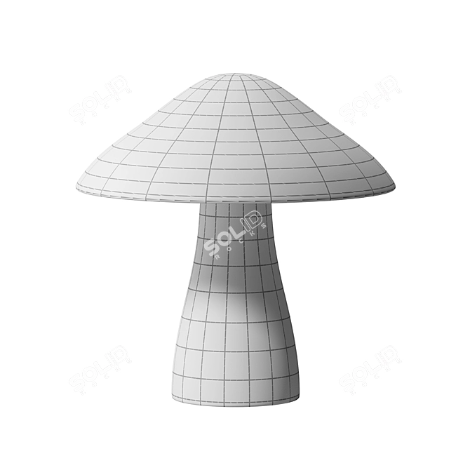 Modern Mushroom Table Lamp 3D model image 2