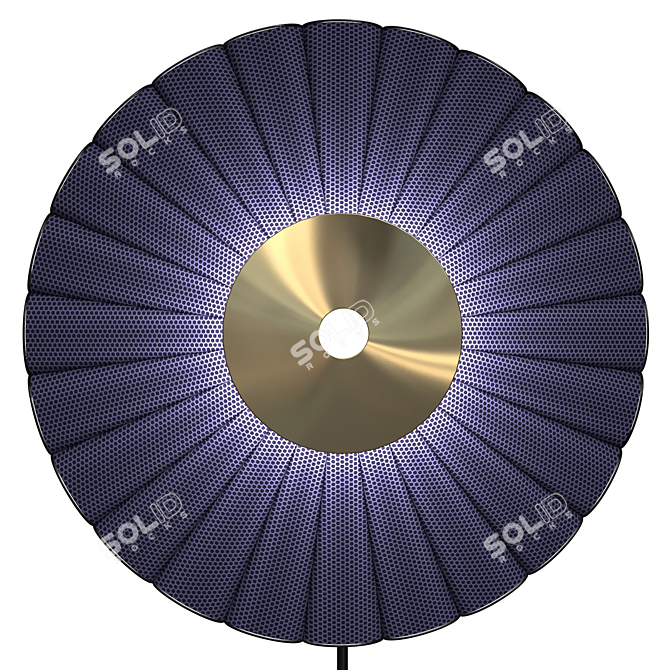 Contemporary Reine White Floor Lamp 3D model image 2