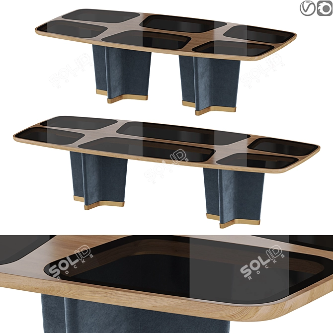 Luxury Giorgetti Bigwig Designer Table 3D model image 1