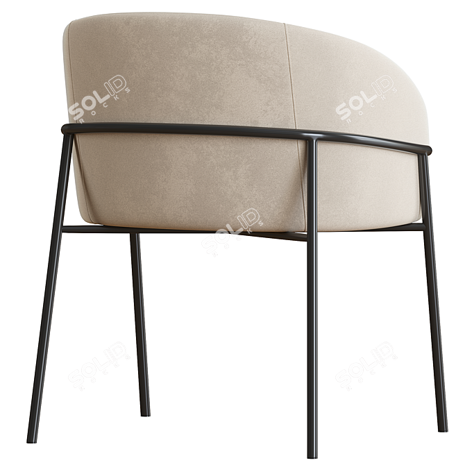 Modern Rimo Chair by Parla 3D model image 3