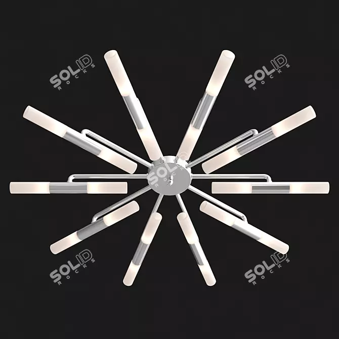 Designer Smart Chandelier 70cm Diameter 3D model image 2