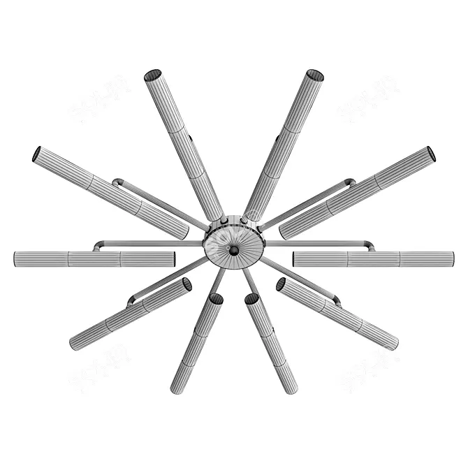 Designer Smart Chandelier 70cm Diameter 3D model image 3