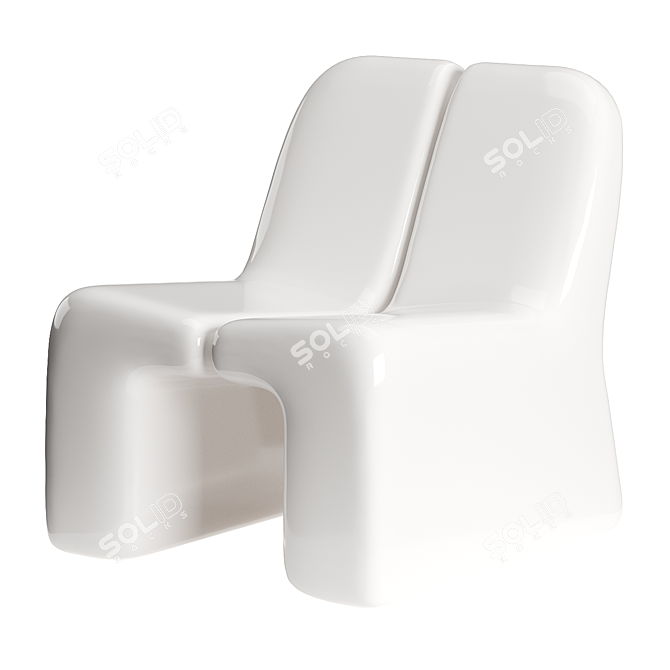 Innovative Virtual-Physical Opposite Chair 3D model image 3