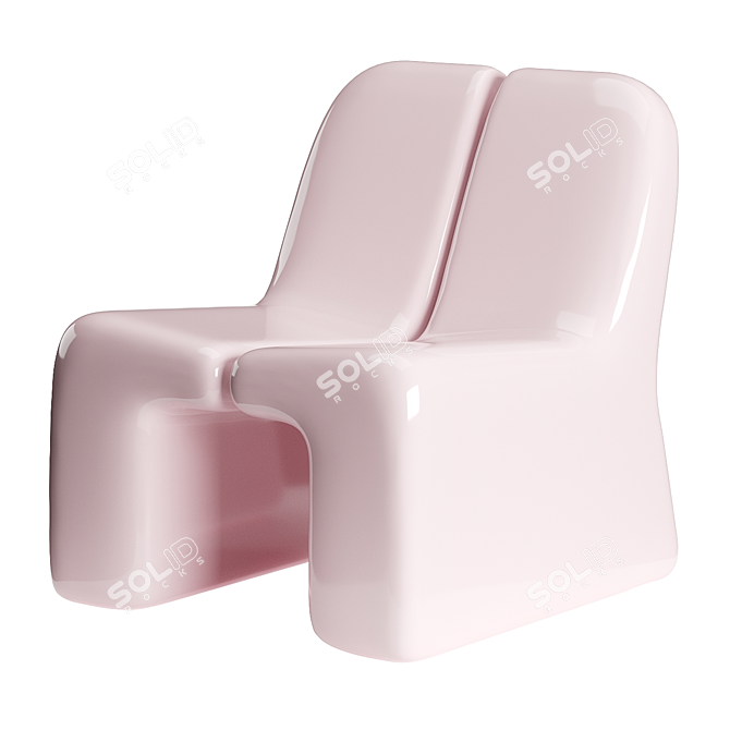 Innovative Virtual-Physical Opposite Chair 3D model image 5