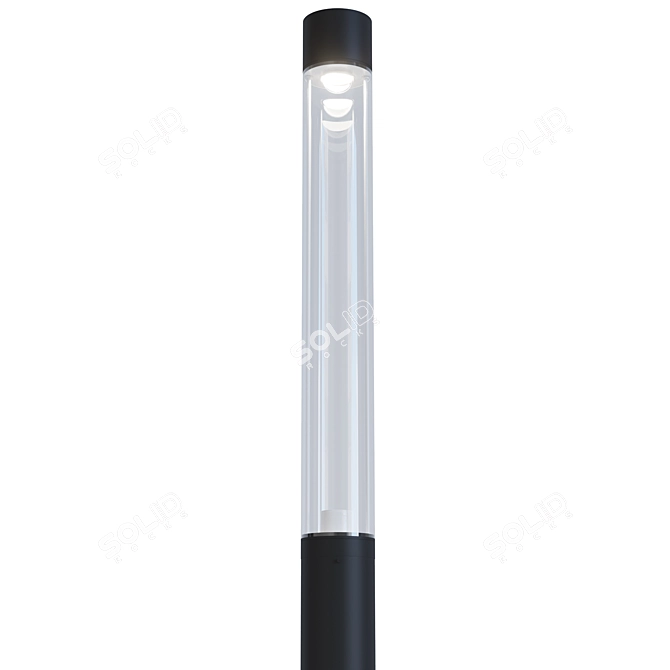 Aluminum LED Street Light Feature 3D model image 2