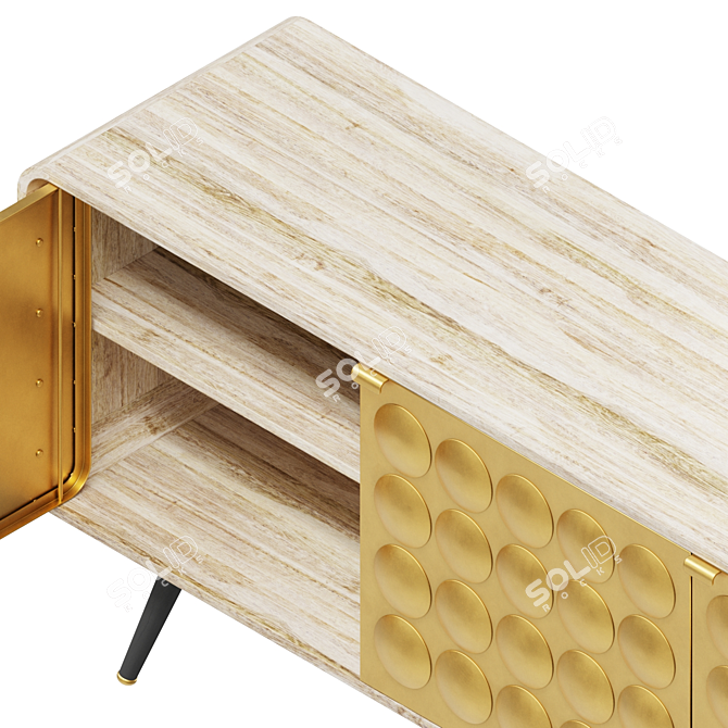 Gatsby Mango Wood Dresser 3D model image 2