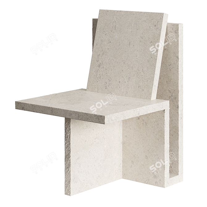 Stylish Stone Chair: Six N. Five 3D model image 2