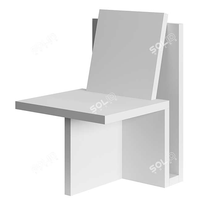 Stylish Stone Chair: Six N. Five 3D model image 3