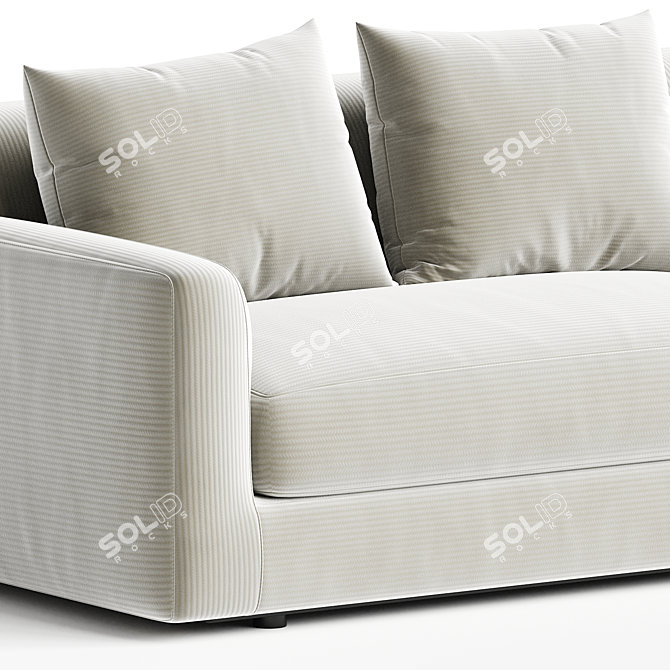 Modern Elegance Sparkle Sofa Bed 3D model image 2