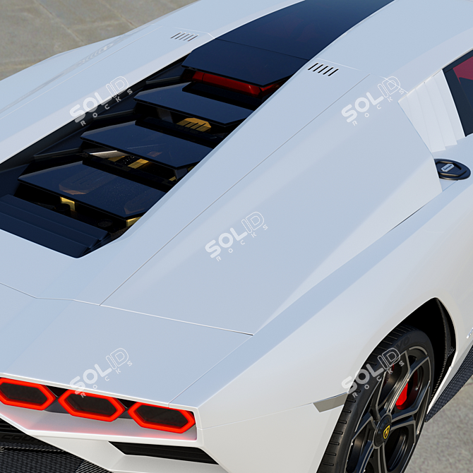 Revolutionary Rebirth: Lamborghini Countach LPI 3D model image 4