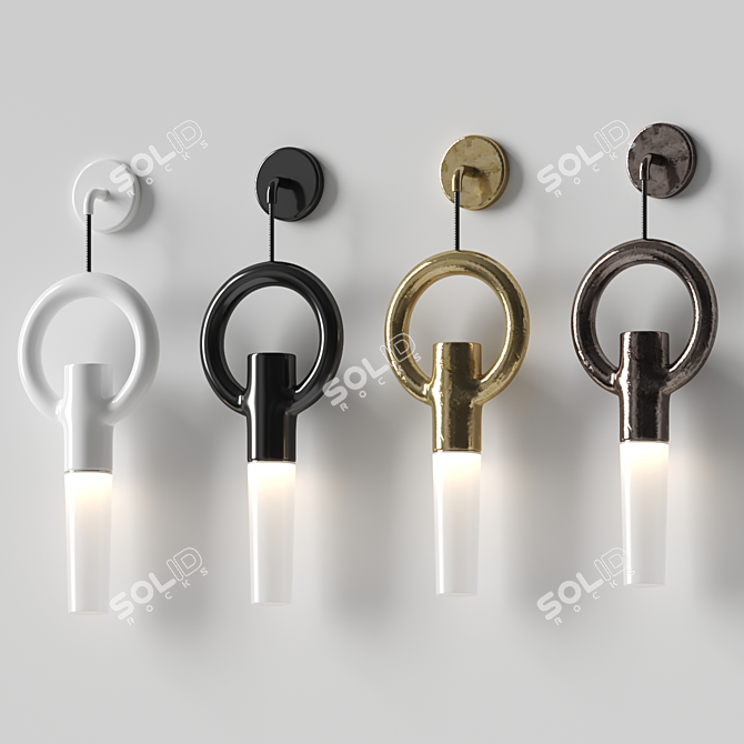 Unique Sculptural Home Lighting Option 3D model image 2