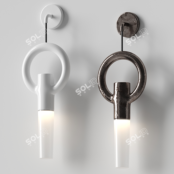 Unique Sculptural Home Lighting Option 3D model image 4