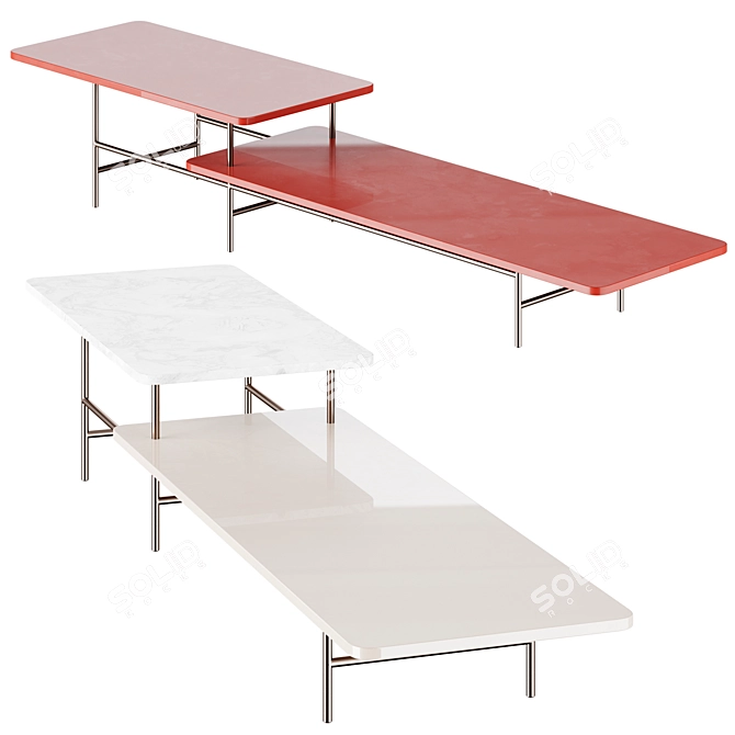 Lelong Table by Rodolfo Dordoni 3D model image 1