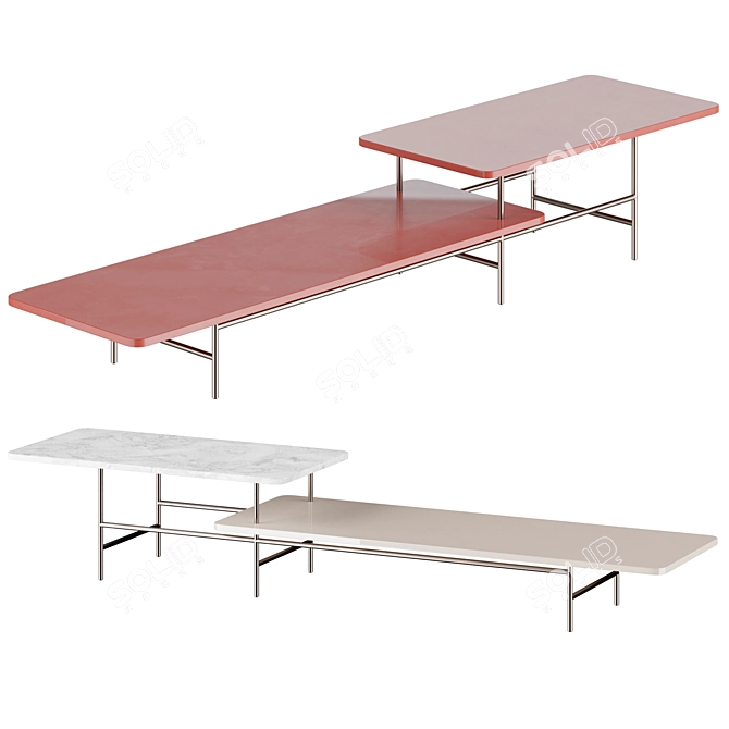 Lelong Table by Rodolfo Dordoni 3D model image 2