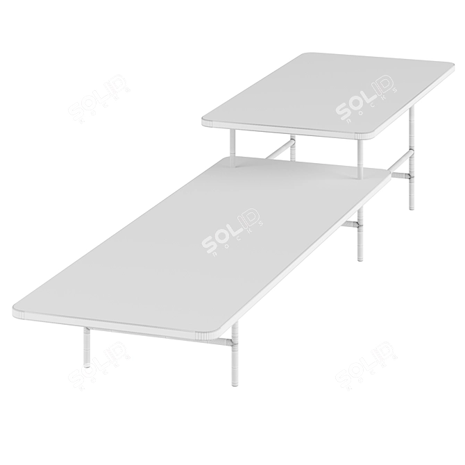 Lelong Table by Rodolfo Dordoni 3D model image 3