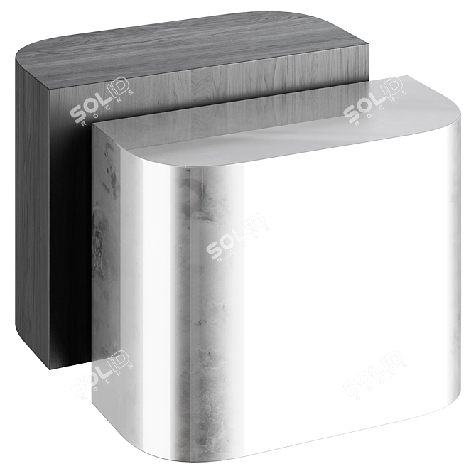 Minimalistic Design Side Table 3D model image 1