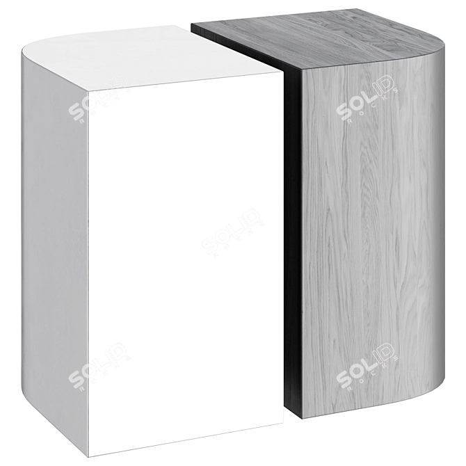 Minimalistic Design Side Table 3D model image 2