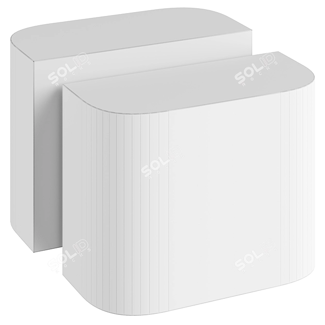 Minimalistic Design Side Table 3D model image 3