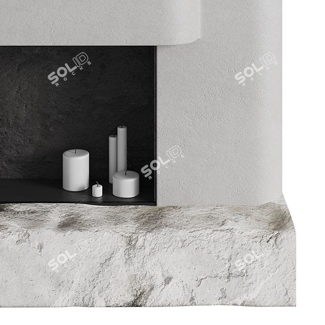 Monolithic Fireplace Zone 3D model image 6
