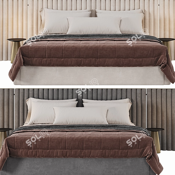 Royal Comfort King Size Bed 3D model image 4