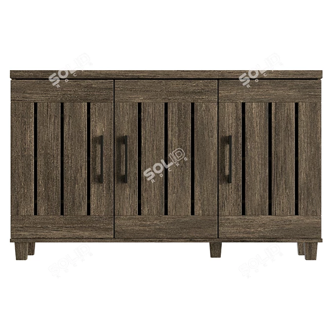 Compact Shoe Organizer with High-Resolution Texture 3D model image 2