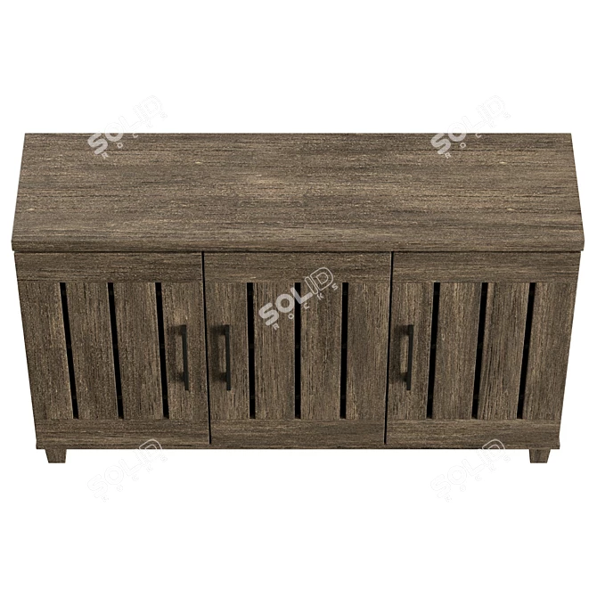 Compact Shoe Organizer with High-Resolution Texture 3D model image 3