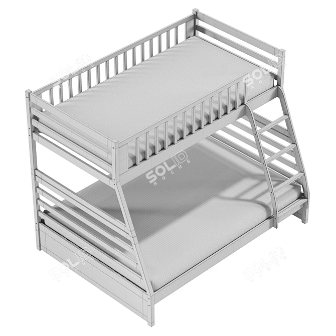 Benigni Bunk Bed, Large-scale 3D Model 3D model image 6