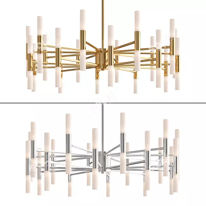 Elegant Ceiling Light Fixture 3D model image 1